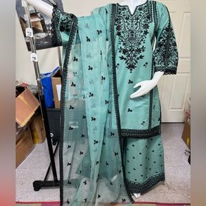 Brand new cotton party wear palazo dress